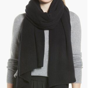 Nordstrom 100% cashmere black scarf